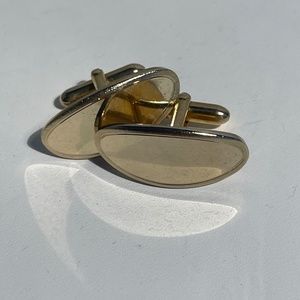 SWANK Gold Tone Cuff Links